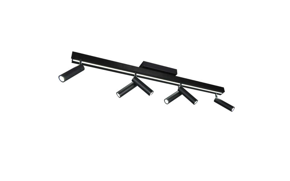Trio Lighting Trio ZENO LED ceiling light | 6x 7W 800 lm 2700-6500K | black | IP20 | 15 cm Trio Lighting Trio ZENO LED ceiling light | 6x 7W 800 lm 2700-6500K | black | IP20 | 15 cm