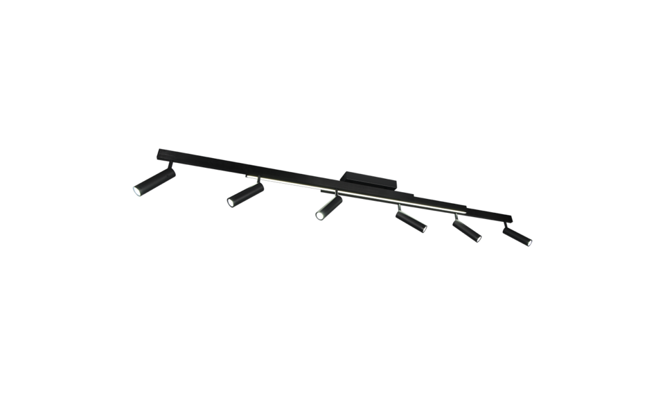 Trio Lighting Trio ZENO LED ceiling light | 6x 7W 800 lm 2700-6500K | black | IP20 | 15 cm Trio Lighting Trio ZENO LED ceiling light | 6x 7W 800 lm 2700-6500K | black | IP20 | 15 cm