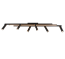 Trio Lighting Trio ZENO plafondlamp | LED | mat zwart | 180 x 8,5 cm | IP20 | 5,5W,18W | 650 lm, 1x 2200 lm | 2700-6500K | dimbaar