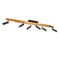 Trio ZENO plafondlamp | LED | zwart/goud | 180 x 8,5 cm | IP20 Trio ZENO plafondlamp | LED | zwart/goud | 180 x 8,5 cm | IP20