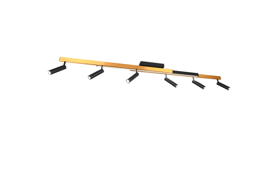 Trio Lighting Trio ZENO LED ceiling light | 6x 7W 800 lm 2700-6500K | black with gold | IP20 | 15 cm Trio Lighting Trio ZENO LED ceiling light | 6x 7W 800 lm 2700-6500K | black with gold | IP20 | 15 cm