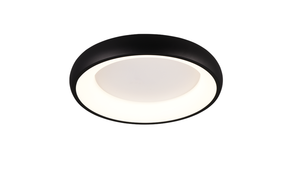 Trio Lighting Trio CARDONA plafondlamp | LED | mat zwart | Ø 46,5 cm | IP20 | 1x 29W | 3300 lm | 2300+3000+4000K | dimbaar