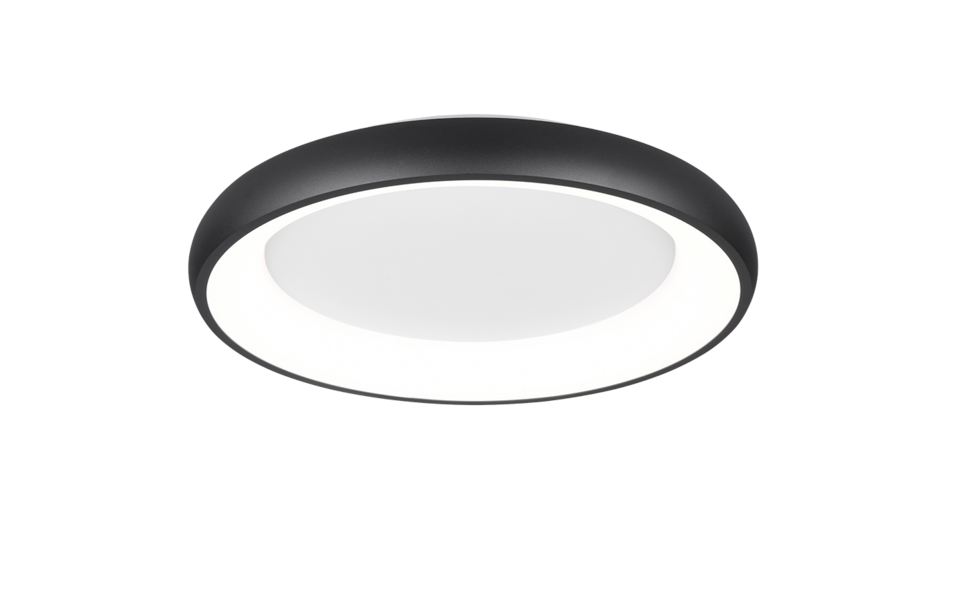 Trio Lighting Trio CARDONA plafondlamp | LED | mat zwart | Ø 62 cm | IP20 | 1x 38W | 4400 lm | 2300+3000+4000K | dimbaar