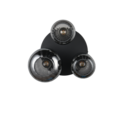 Trio Lighting Trio DIVA plafondlamp | E27 Fitting | mat zwart met verchroomd | Ø 39 cm | IP20 | excl. 3x E27 | max. 10W