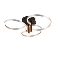 Trio CARUSO plafondlamp | LED | geborsteld aluminium | IP20