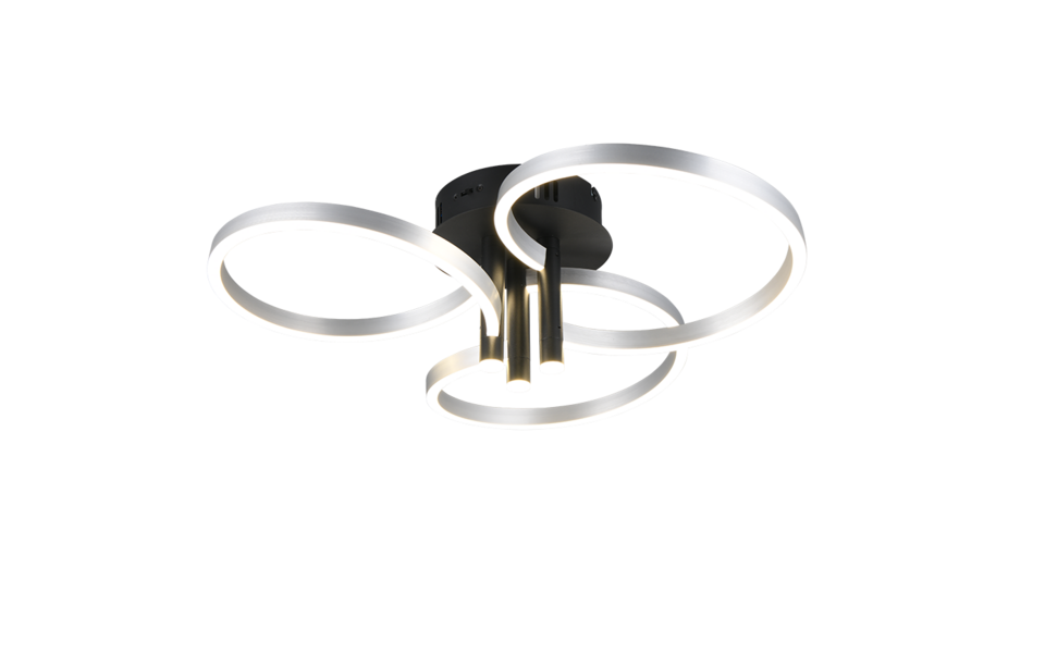 Trio Lighting Trio CARUSO plafondlamp | LED | geborsteld aluminium | Ø 65,5 cm | IP20 | 1x 43W | 4980 lm | 2300+3000+4000K | dimbaar