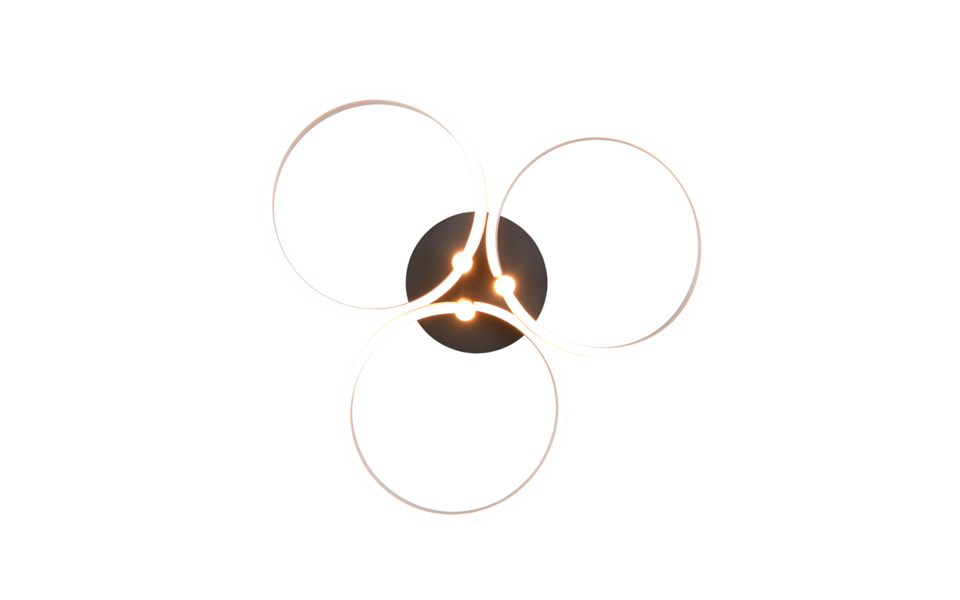 Trio Lighting Trio CARUSO plafondlamp | LED | geborsteld aluminium | Ø 65,5 cm | IP20 | 1x 43W | 4980 lm | 2300+3000+4000K | dimbaar