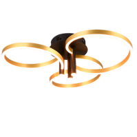 Trio CARUSO plafondlamp | LED | zwart met goud | Ø 65,5 cm | IP20 Trio CARUSO plafondlamp | LED | zwart met goud | Ø 65,5 cm | IP20