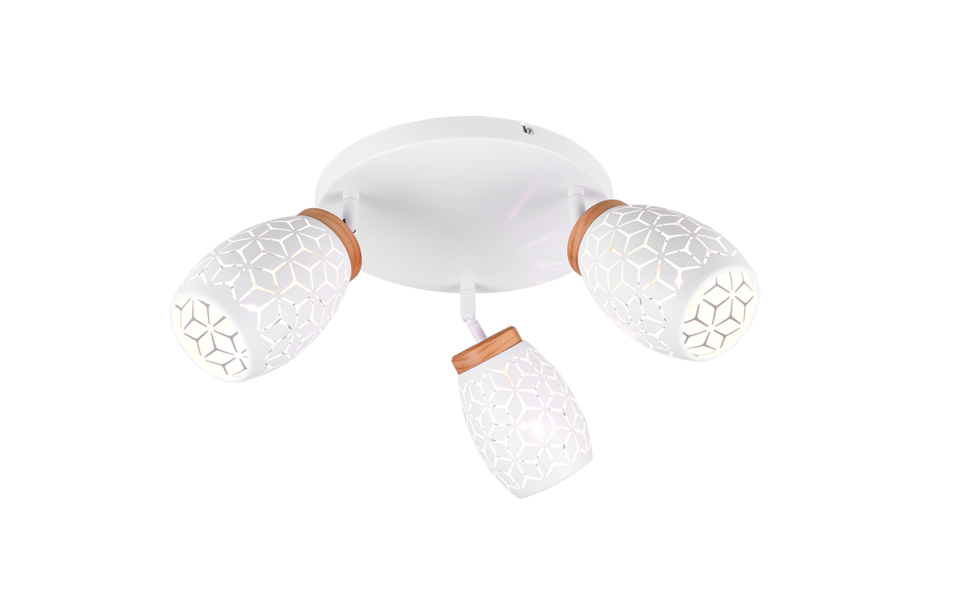 Trio Lighting Trio BIDAR plafondlamp | E14 Fitting | wit mat | Ø 58 cm | IP20 | excl. 3x E14 | max. 10W Trio Lighting Trio BIDAR plafondlamp | E14 Fitting | wit mat | Ø 58 cm | IP20 | excl. 3x E14 | max. 10W