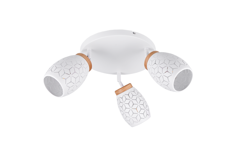 Trio Lighting Trio BIDAR ceiling light | 3x E14 max 40W | chrome | Ø 58 cm | IP20 | 27 cm