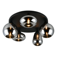 Trio LUMINA plafondlamp | E14 | zwart/chroom | max.10W | uitv. 2 Trio LUMINA plafondlamp | E14 | zwart/chroom | max.10W | uitv. 2