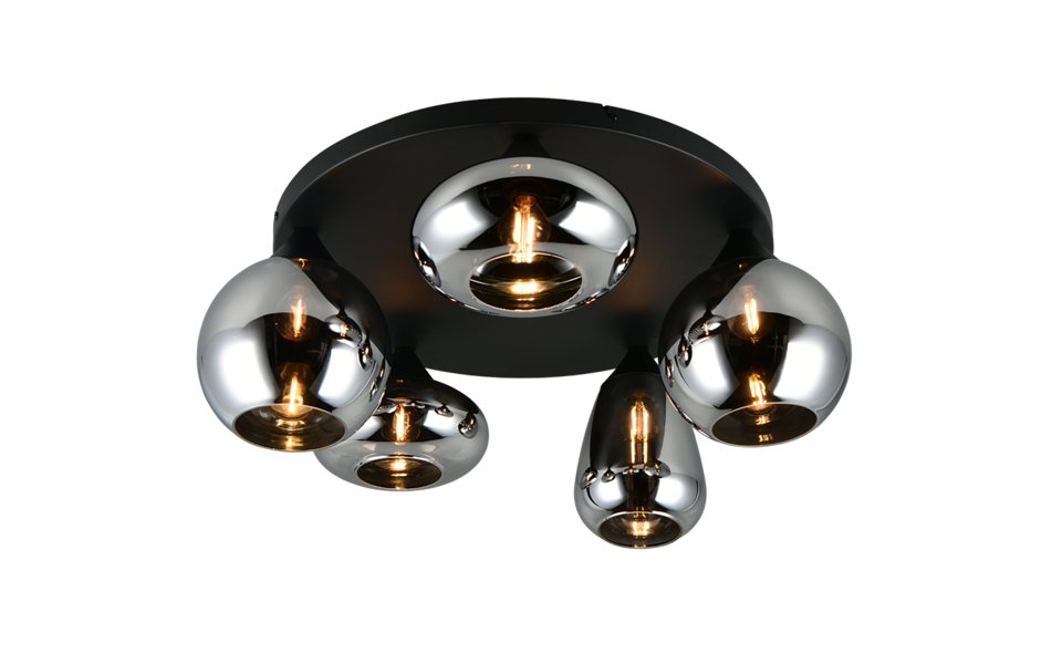 Trio Lighting Trio LUMINA ceiling light | E14 max 40W | black | Ø 63.5 cm | IP20 | 24.5 cm Trio Lighting Trio LUMINA ceiling light | E14 max 40W | black | Ø 63.5 cm | IP20 | 24.5 cm