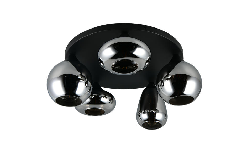 Trio Lighting Trio LUMINA ceiling light | E14 max 40W | black | Ø 63.5 cm | IP20 | 24.5 cm Trio Lighting Trio LUMINA ceiling light | E14 max 40W | black | Ø 63.5 cm | IP20 | 24.5 cm
