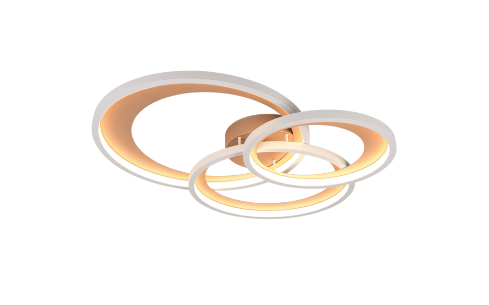 Trio Lighting Trio GRANADA plafondlamp | LED | koffie | 71,5 x 63,5 cm | IP20 | 1x 36W | 4300 lm | 3000K | dimbaar