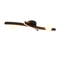 Trio NAPOLI plafondlamp | LED | mat zwart | 70 x 20,5 cm | IP20