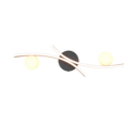 Trio Lighting Trio NAPOLI LED ceiling light | 1x 26W 2800 lm 4000K | black | IP20 | 20.5 cm