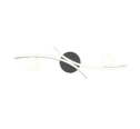 Trio Lighting Trio NAPOLI LED ceiling light | 1x 26W 2800 lm 4000K | black | IP20 | 20.5 cm