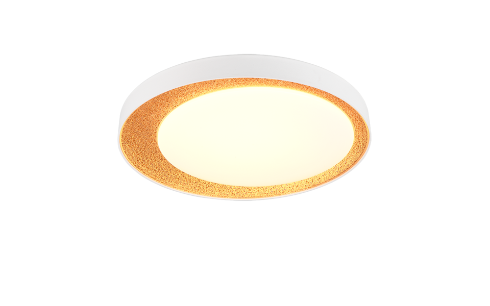 Trio Lighting Trio ALETA plafondlamp | LED | goudkleurig | Ø 45 cm | IP20 | 1x 24W | 2500 lm | 2700-6500K | dimbaar