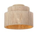 Trio Lighting Trio SMILLA plafondlamp | E27 Fitting | beige met natuurlijke afwerking | Ø 30 cm | IP20 | excl. 1x E27 | max. 10W