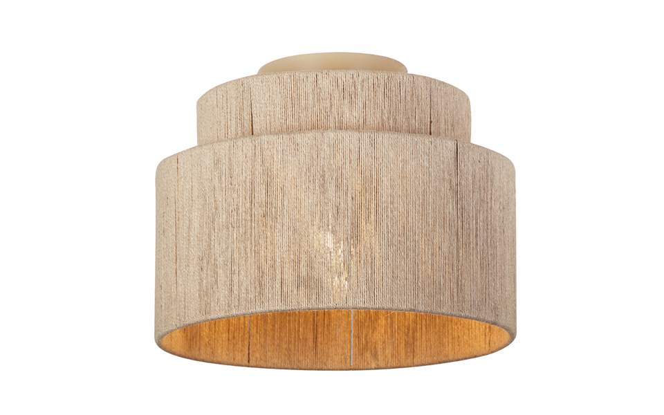 Trio Lighting Trio SMILLA plafondlamp | E27 Fitting | beige met natuurlijke afwerking | Ø 30 cm | IP20 | excl. 1x E27 | max. 10W Trio Lighting Trio SMILLA plafondlamp | E27 Fitting | beige met natuurlijke afwerking | Ø 30 cm | IP20 | excl. 1x E27 | max. 10W