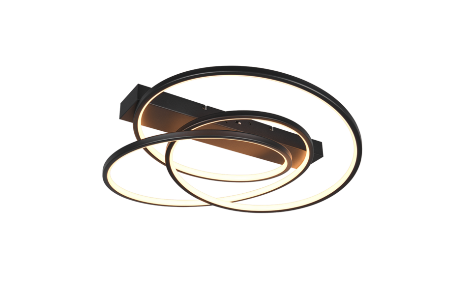 Trio Lighting Trio DARVIN LED ceiling light | 1x 36W 4500 lm 4000K | black | IP20 | 15 cm Trio Lighting Trio DARVIN LED ceiling light | 1x 36W 4500 lm 4000K | black | IP20 | 15 cm