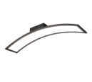 Trio Lighting Trio SIGMA plafondlamp | LED | mat zwart | 76,5 x 15 cm | IP20 | 1x 21W | 2600 lm | 3000K | dimbaar