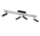 Trio Lighting Trio ZENO plafondlamp | LED | geborsteld aluminium | 133 x 8,5 cm | IP20 | 5,5W,12W | 650 lm, 1x 1500 lm | 2700-6500K | dimbaar