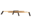 Trio Lighting Trio ZENO LED ceiling light | 5x 7W 4200 lm 2700-6500K | black with gold | IP20 | 15 cm