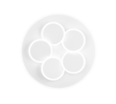 Trio Lighting Trio MANDALA LED ceiling light | 1x 40W 4500 lm 3000-6500K | chrome | Ø 48 cm | IP20 | 7.5 cm