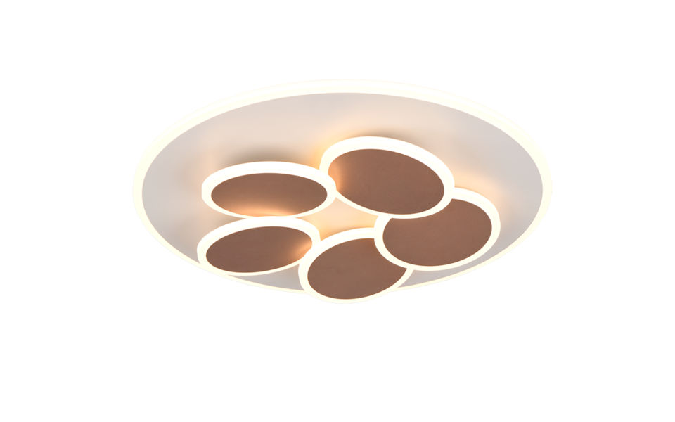 Trio Lighting Trio MANDALA LED ceiling light | 1x 40W 4500 lm 3000-6500K | Ø 48 cm | IP20 | 7.5 cm