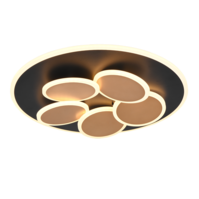 Trio MANDALA plafondlamp | LED | zwart met goud | Ø 49 cm | IP20