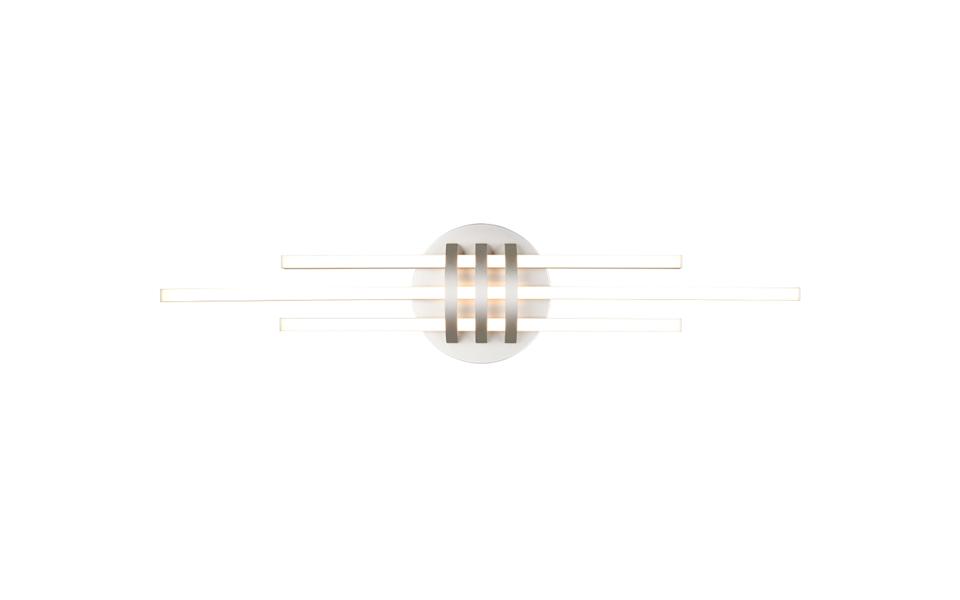 Trio Lighting Trio CINQUETO plafondlamp | LED | nikkel mat | 81 x 18 cm | IP20 | 1x 20W | 2380 lm | 3000K | dimbaar