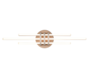 Trio Lighting Trio CINQUETO LED ceiling light | 1x 25W 2250 lm 3000K | mocha brown | Ø 80 cm | IP20 | 10 cm