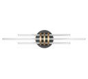 Trio Lighting Trio CINQUETO plafondlamp | LED | zwart met goud | 81 x 18 cm | IP20 | 1x 20W | 2380 lm | 3000K | dimbaar