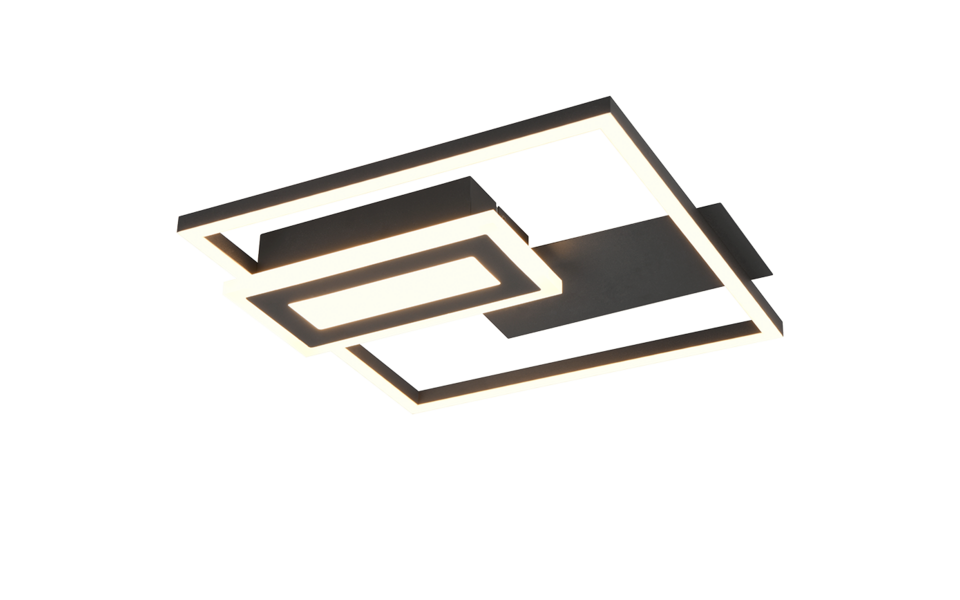 Trio Lighting Trio SPIRO LED ceiling light | 1x 22W 2500 lm 3000K | black | IP20 | 6 cm Trio Lighting Trio SPIRO LED ceiling light | 1x 22W 2500 lm 3000K | black | IP20 | 6 cm