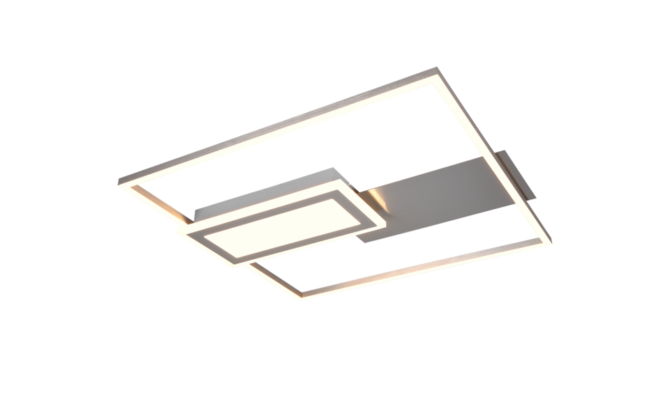 Trio Lighting Trio SPIRO plafondlamp | LED | nikkel mat | 53 x 50 cm | IP20 | 1x 32W | 3800 lm | 2700-6500K | dimbaar