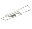 Trio Lighting Trio ALBANY plafondlamp | LED | nikkel mat | 100 x 28 cm | IP20 | 1x 37W | 4300 lm | 2700-6500K | dimbaar