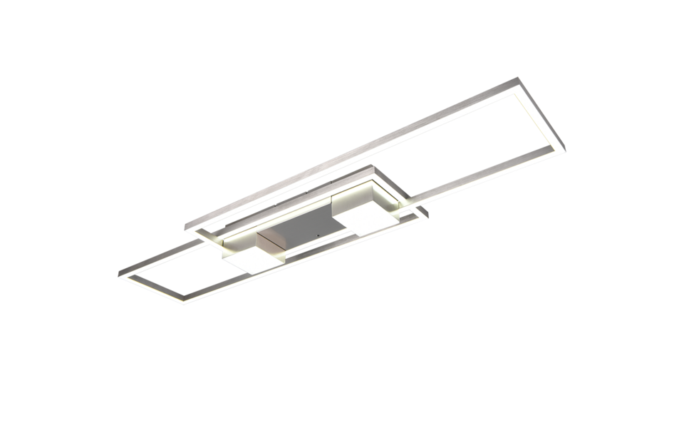Trio Lighting Trio ALBANY plafondlamp | LED | nikkel mat | 100 x 28 cm | IP20 | 1x 37W | 4300 lm | 2700-6500K | dimbaar