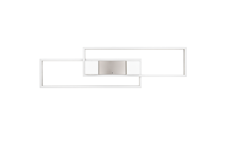 Trio Lighting Trio ALBANY plafondlamp | LED | nikkel mat | 100 x 28 cm | IP20 | 1x 37W | 4300 lm | 2700-6500K | dimbaar