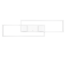 Trio Lighting Trio ALBANY plafondlamp | LED | wit mat | 100 x 28 cm | IP20 | 1x 37W | 4300 lm | 2700-6500K | dimbaar