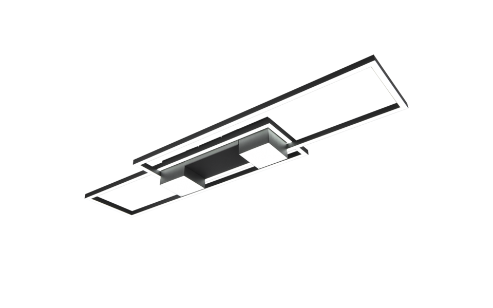 Trio Lighting Trio ALBANY LED ceiling light | 1x 37W 4300 lm 2700-6500K | black | IP20 | 8 cm