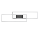 Trio Lighting Trio ALBANY plafondlamp | LED | mat zwart | 100 x 28 cm | IP20 | 1x 37W | 4300 lm | 2700-6500K | dimbaar