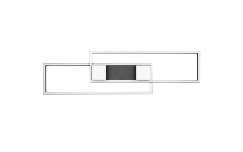 Trio Lighting Trio ALBANY LED ceiling light | 1x 37W 4300 lm 2700-6500K | black | IP20 | 8 cm