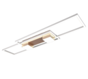 Trio Lighting Trio ALBANY plafondlamp | LED | koffie | 100 x 28 cm | IP20 | 1x 37W | 4300 lm | 2700-6500K | dimbaar