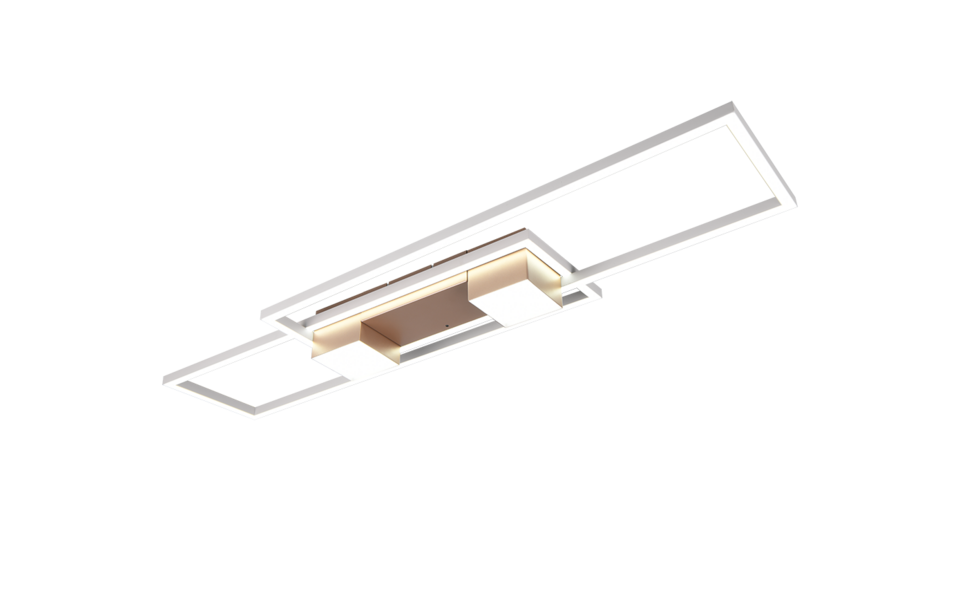 Trio Lighting Trio ALBANY plafondlamp | LED | koffie | 100 x 28 cm | IP20 | 1x 37W | 4300 lm | 2700-6500K | dimbaar