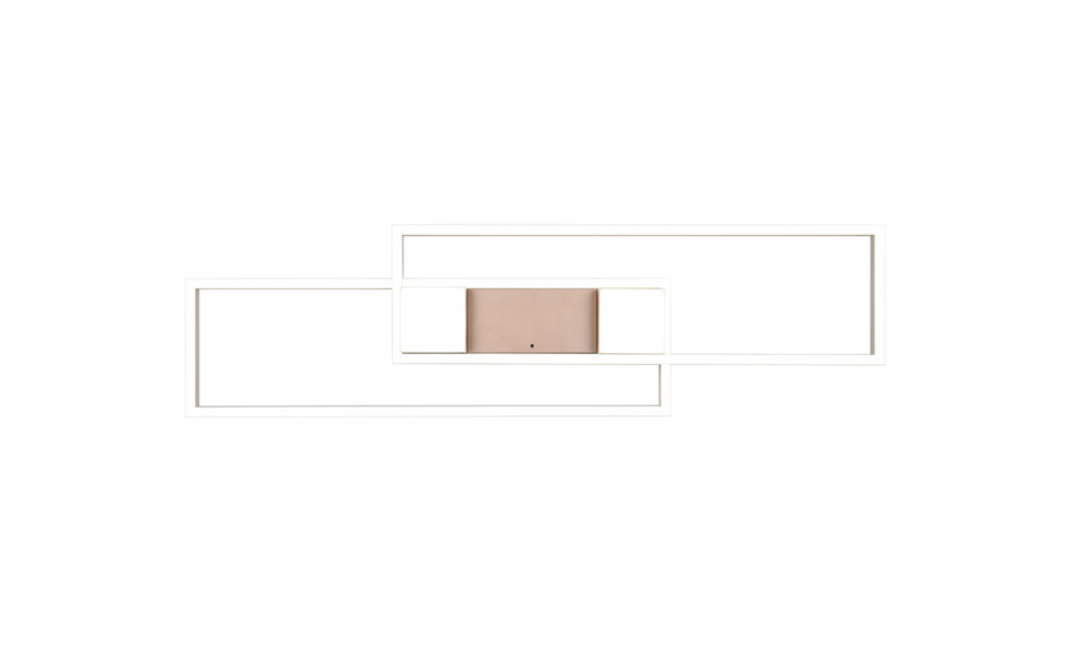 Trio Lighting Trio ALBANY LED ceiling light | 1x 37W 4300 lm 2700-6500K | mocha brown | IP20 | 8 cm