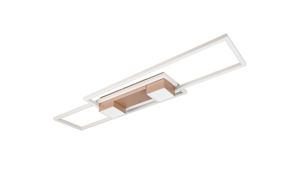 Trio Lighting Trio ALBANY LED ceiling light | 1x 37W 4300 lm 2700-6500K | mocha brown | IP20 | 8 cm
