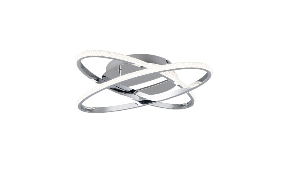 Trio Lighting Trio LANE plafondlamp | LED | chroom met transparant | 58 x 58 cm | IP20 | 1x 27W | 3500 lm | 4000K | dimbaar Trio Lighting Trio LANE plafondlamp | LED | chroom met transparant | 58 x 58 cm | IP20 | 1x 27W | 3500 lm | 4000K | dimbaar