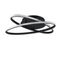 Trio Lighting Trio LANE LED ceiling light | 1x 27W 3500 lm 4000K | black | Ø 58 cm | IP20 | 9 cm