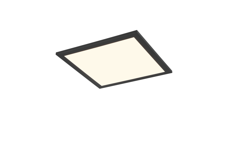 Trio Lighting Trio BETA plafondlamp | LED | mat zwart | 29,5 x 29,5 cm | IP20 | 1x 13W | 1400 lm | 2700-6500K | dimbaar